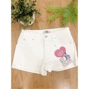 White Jean Shorts (Wanna Betta Butt Brand from Fashion Nova)
